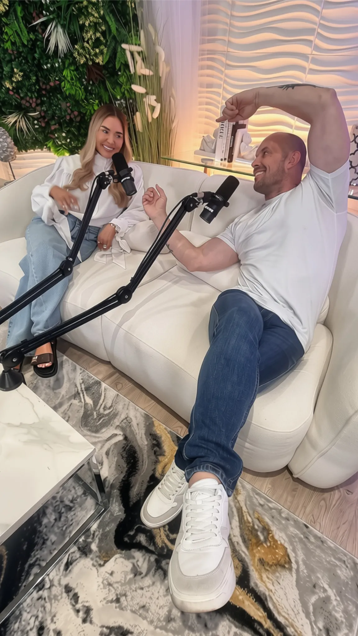 Erin McGregor and Terry Kavanagh on the Keeping it Real set at Magic Door Studio